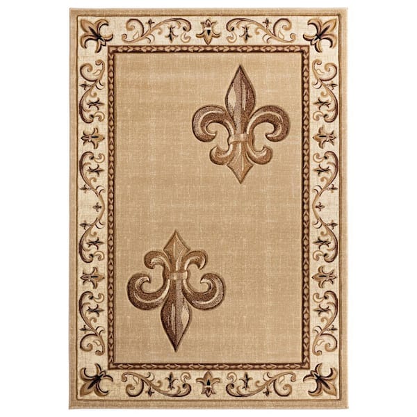 Bristol Lilium Beige 2 ft. 7 in. x 4 ft. 2 in. Area Rug