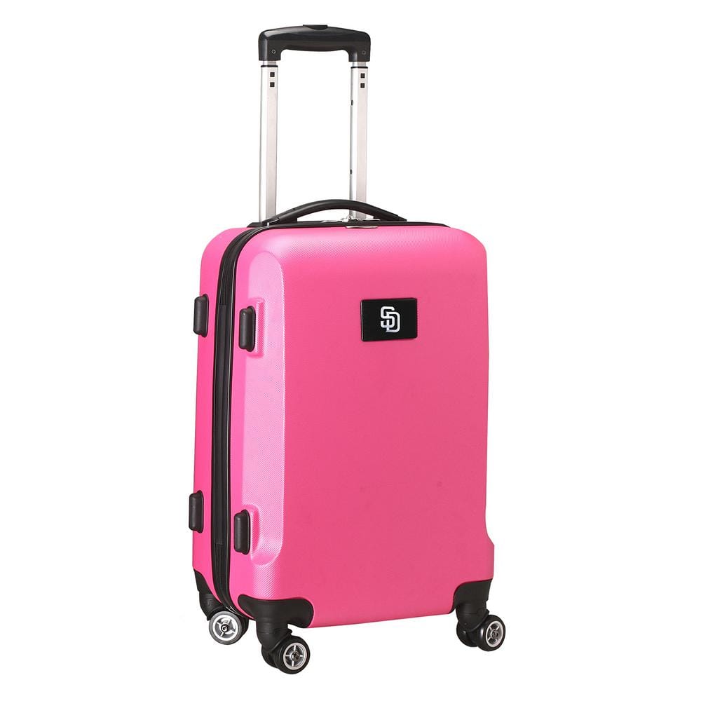 Denco MLB San Diego Padres 21 in. Pink CarryOn Hardcase Spinner Suitcase MLSDL204_PINK The