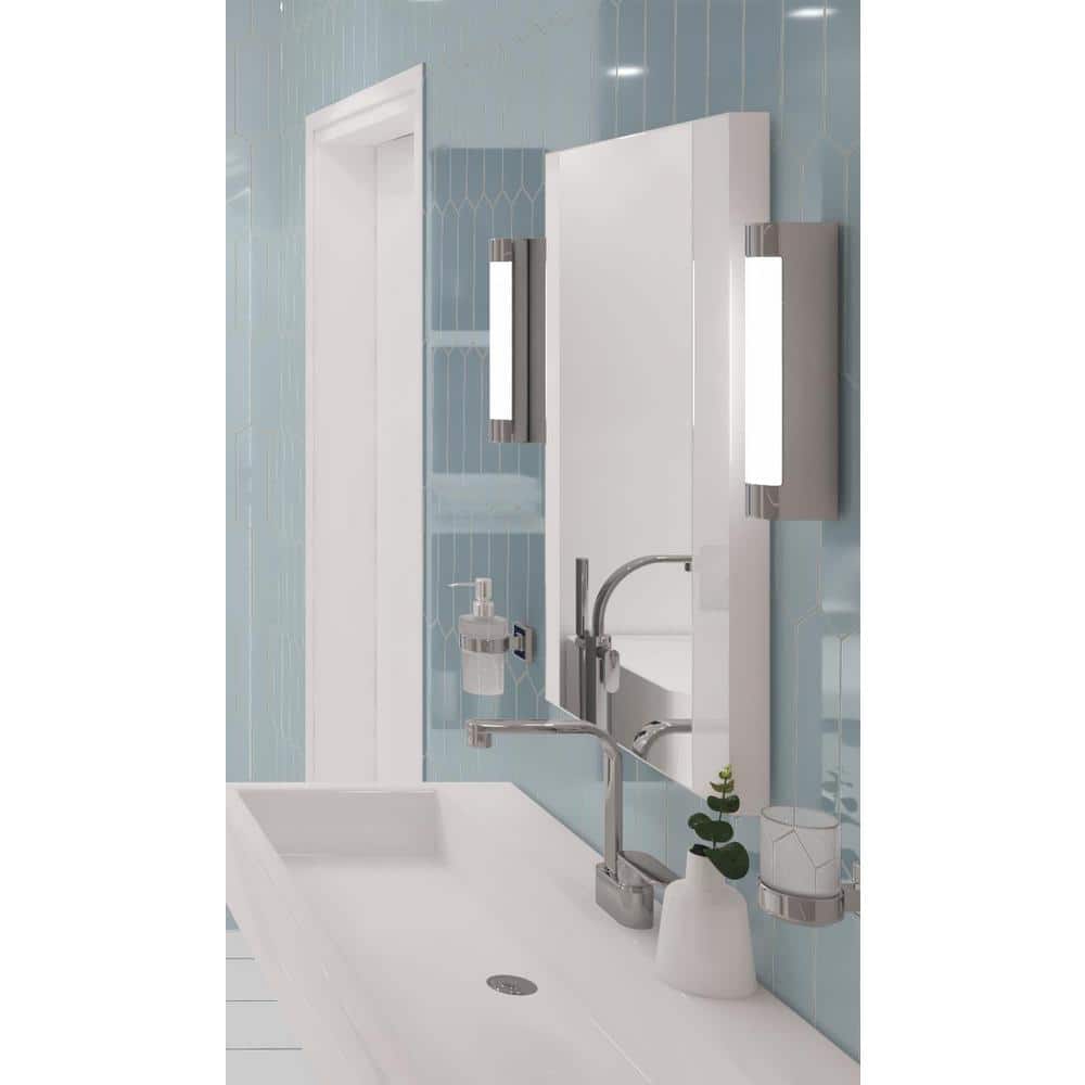 Ergo 3" x 10" Polished Blue Glass Subway Tile