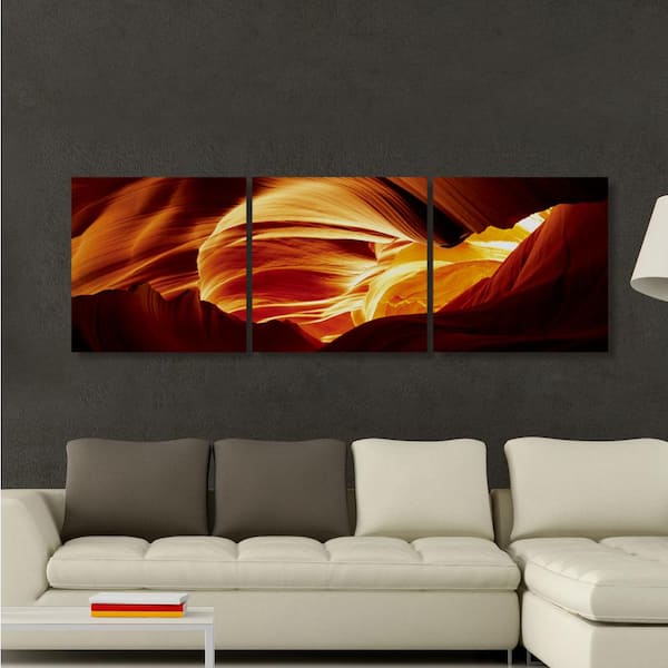 Furinno 16 in. x 48 in. "Antelope Caves" Printed Wall Art