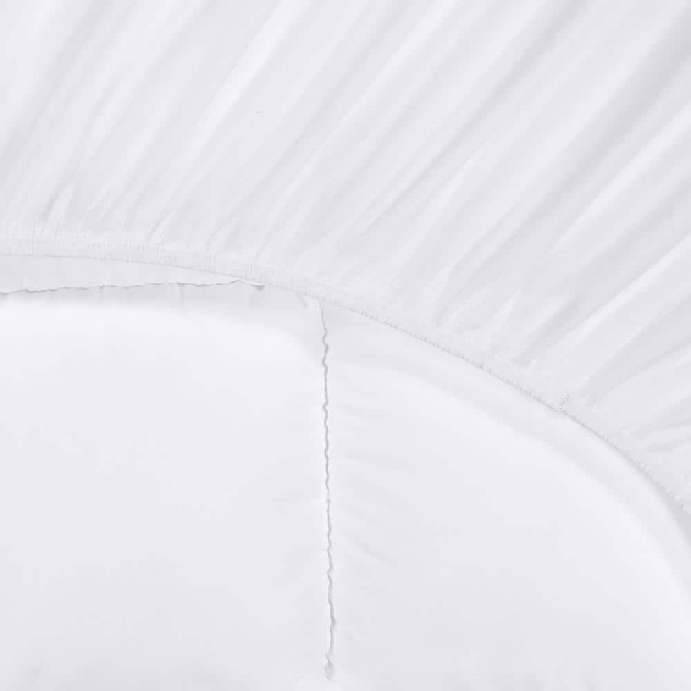 Queen White Down Alternative Pillowtop Mattress Topper