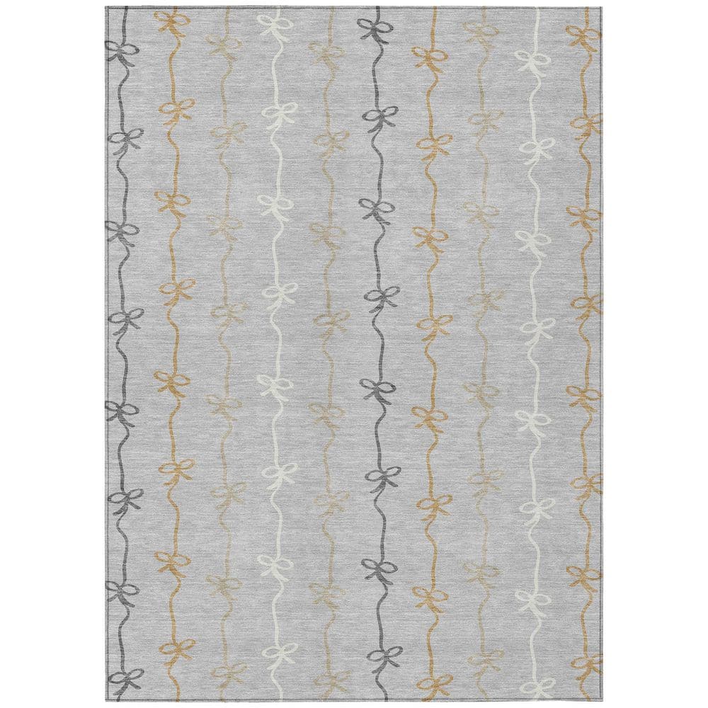 Chantille Machine Washable Indoor/Outdoor Abstract ACN2593 Silver 9 ft. x 12 ft. Area Rug price history on PriceWatchPro