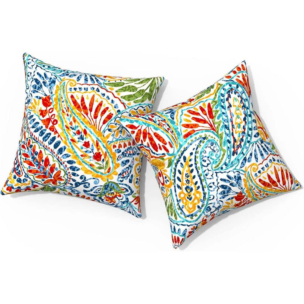 Outdoor Pillows for 18 in. x 18 in. Square Throw Pillows with Insert