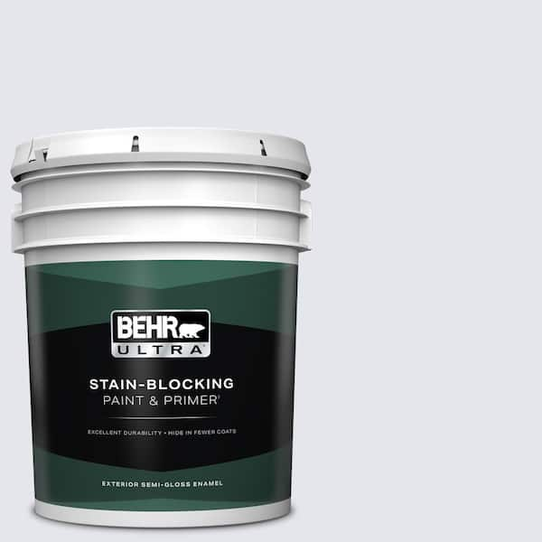 BEHR ULTRA 5 gal. #620A-1 Graceful Semi-Gloss Enamel Exterior Paint & Primer