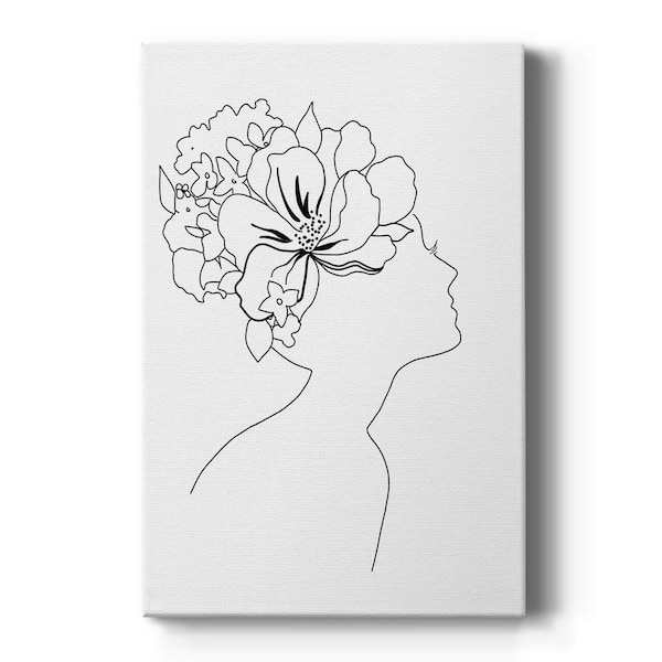 Wexford Home Fashion Floral Sketch I By Wexford Homes Unframed Giclee ...