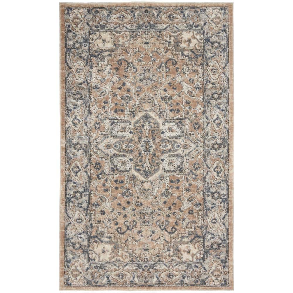 Concerto Mineral-Inspired Beige & Grey Hand-Knotted Area Rug