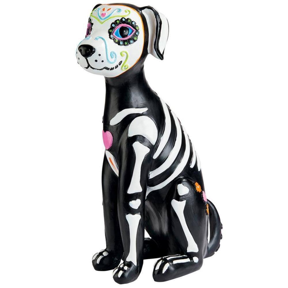Design Toscano Dia de los Muertos El Perro Sugar Skull Dog Statue