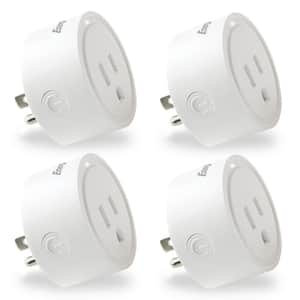 Wi-Fi Powered Smart Plug Compatible with Alexa and Google Assistant Voice Control Remote Mobile Access (4-Pack)