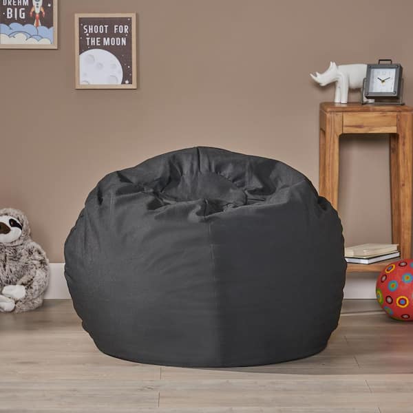 McMullen Black Polyester 3 Foot Bean Bag