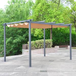 13 ft. x 10 ft. Sand Aluminium Pergola