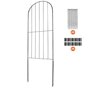 Garden Fence-24 in. H x 30 ft. L. Animal barrier with 2 in. spike spacing. Metal dog fence for yard and patio