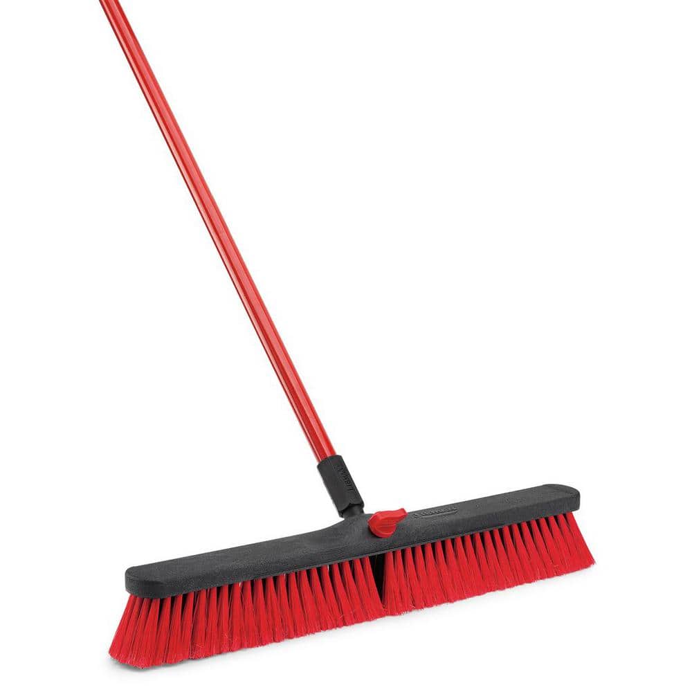 UPC 071736008059 product image for 24 in. Multi-Surface Push Broom with Steel Handle | upcitemdb.com