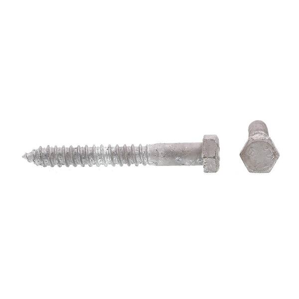 Lag Bolt Screw Hot Dipped Galvanized A307 Alloy Steel 1/4 x 6" Qty 100 