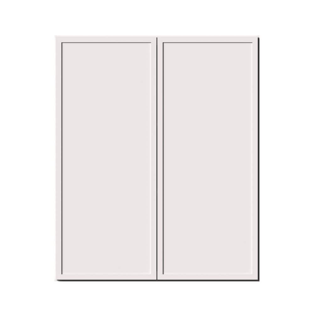 30 in. W x 12 in. D x 36 in. H RTA Solid Wood Wall Kitchen Cabinet in Snow White Full Overlay Design price history on PriceWatchPro