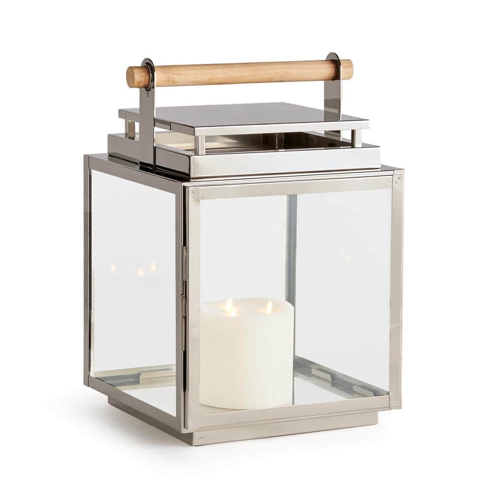 Adwin Outdoor Silver Lantern Large