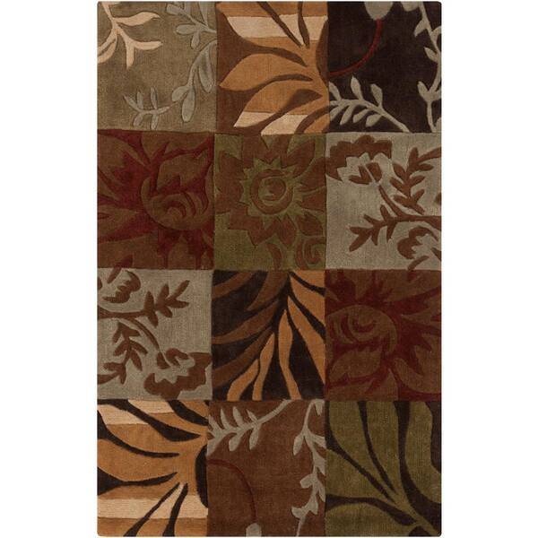 Artistic Weavers Equinox Rust and Green 4 ft. x 6 ft. Area Rug