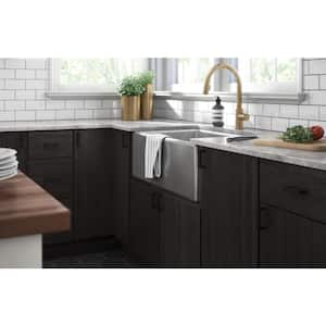 Modern Square 3 in. (76 mm) Modern Matte Black Cabinet Drawer Bar Pull with Open Back Design