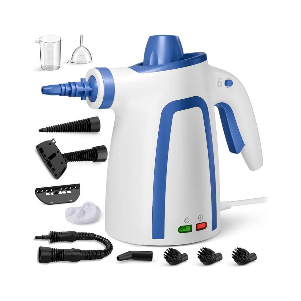 1050W Handheld Corded Steam Cleaner w 11. 8oz Tank, 13ft Power Cordfor for Floor, Upholstery, Car Detailing in White price history on PriceWatchPro