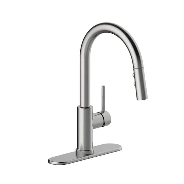 Seasons Westwind Single-Handle Pull-Down Sprayer Kitchen Faucet in ...