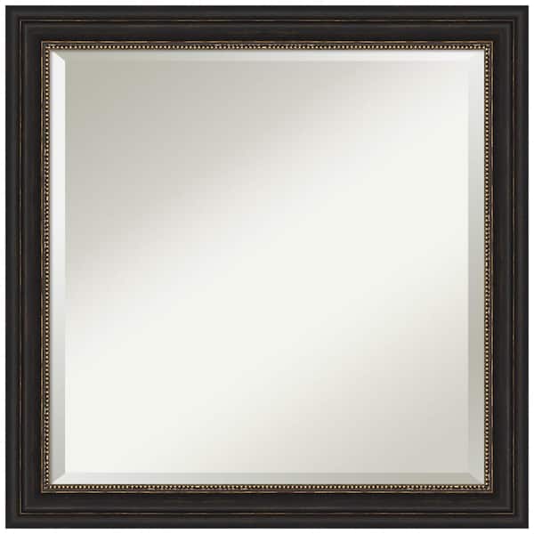 Amanti Art Accent Bronze Narrow 23.5 in. H x 23.5 in. W Framed Wall Mirror