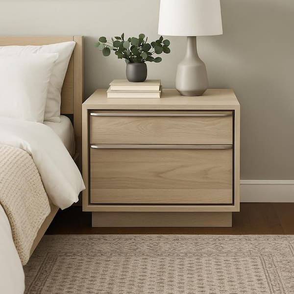 Rux Brown 2-Drawer 30 in. W Nightstand