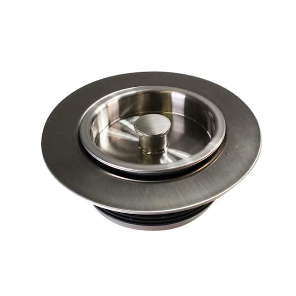 Universal Replacement Disposal Flange and Stopper Trim Set, Satin Nickel