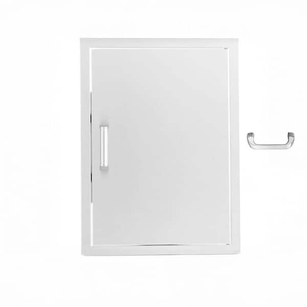 Signature 260 Series 21 in. x 28 in. Outdoor Kitchen Island BBQ Gas Grill Stainless Steel Reversible Single Access Door