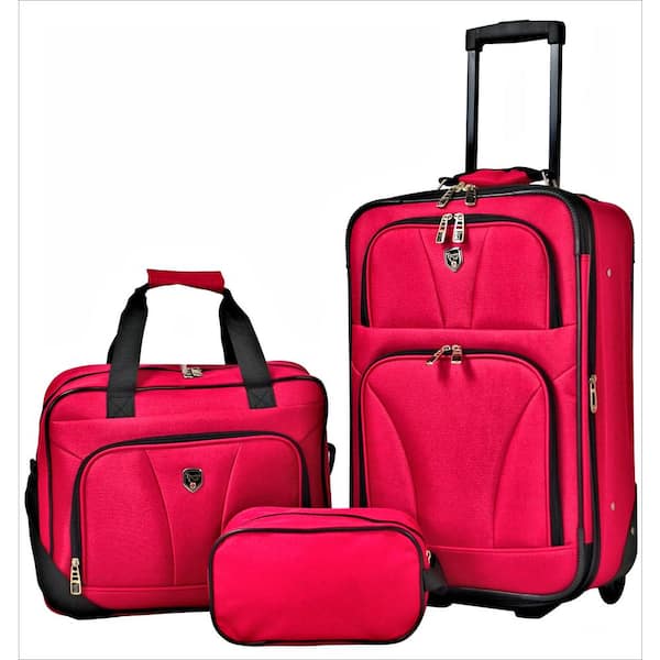 TCL Bowman 3-Piece Soft-Side Rolling Carry-on Set EVA-86303N-EX-600 ...