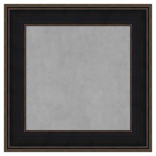 Amanti Art Mezzanine Espresso 28 in. x 28 in. Framed Magnetic Board