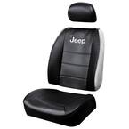 Jeep 26 in. x 22 in. x 0.5 in. Heavy-Duty Sideless 3-Piece Design Seat Cover with Cargo Pocket
