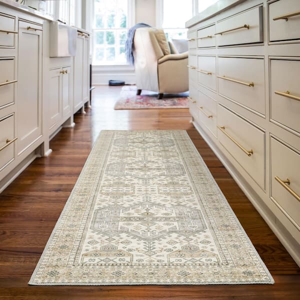 Harmony Sand 2 ft. x 7 ft. Indoor Machine Washable Runner Rug