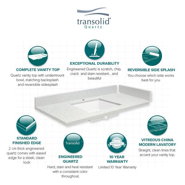Aravo 24.5 in. W x 22 in. D Vitreous China Vanity Top in White with Integrated Basin
