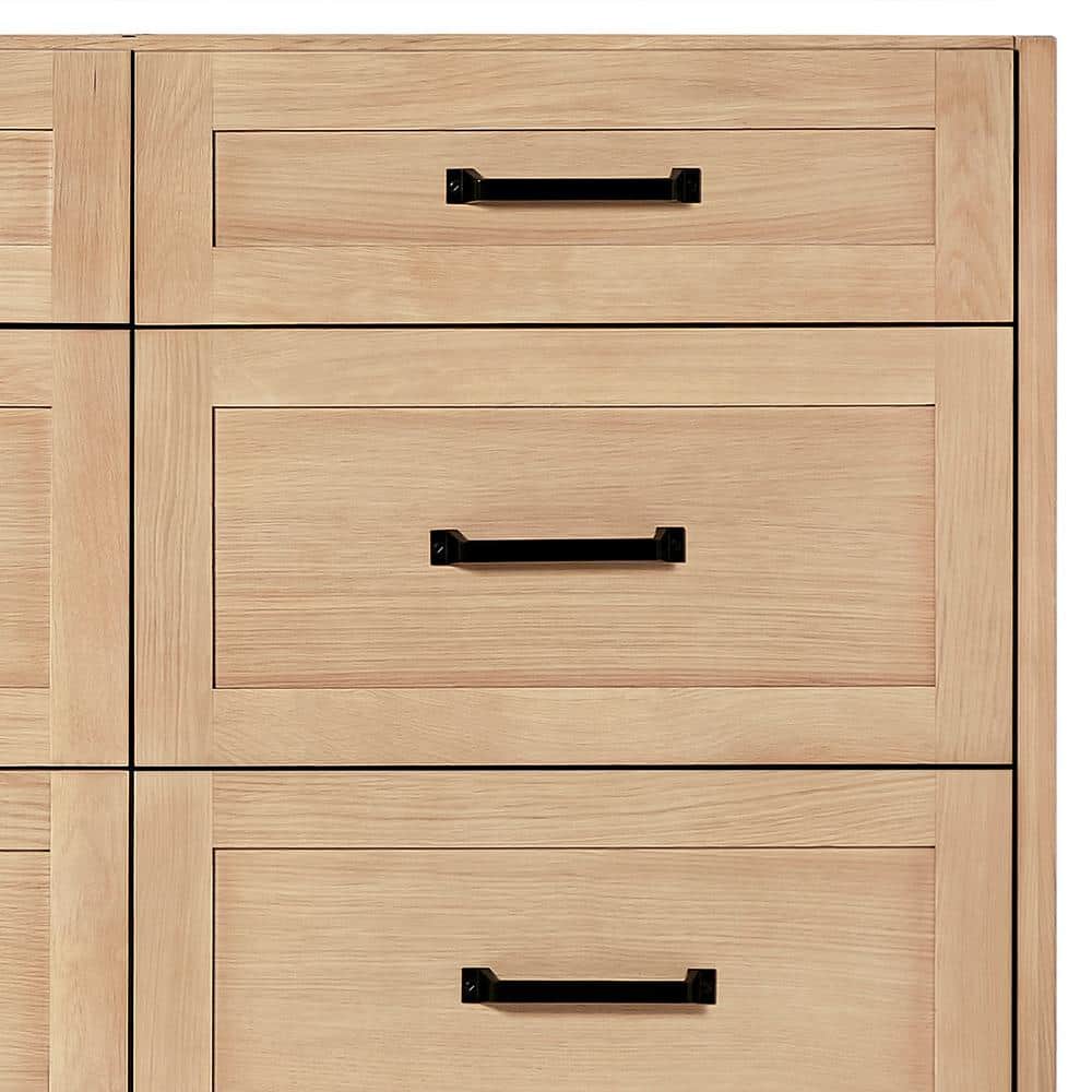 Monroe 67" Light Oak Double Vanity with White Quartz Top