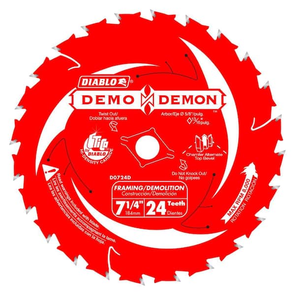 diablo demo demon blade 7-1/4-inch