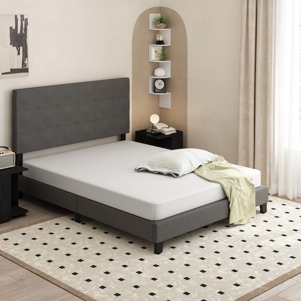 Furinno Tidur Queen Medium Firm Cooling Gel 6 In. Bed-in-a-Box Memory Foam Mattress