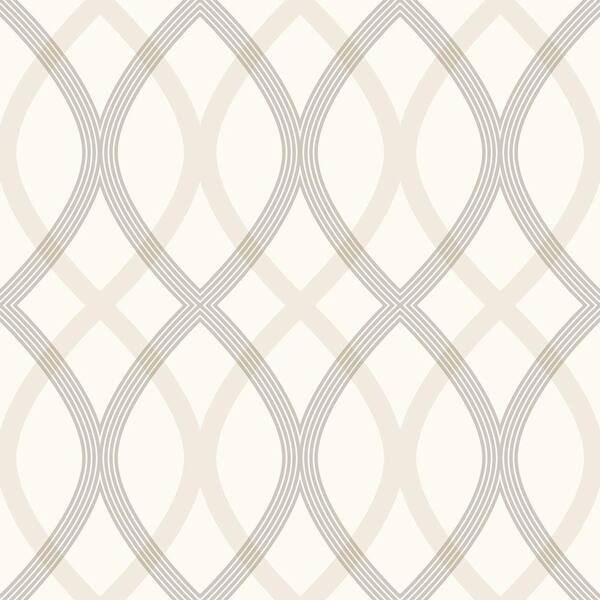 Beacon House Contour Grey Geometric Lattice Grey Wallpaper Sample