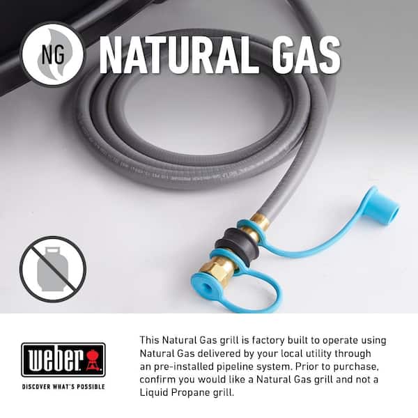 Genesis E-330 3-Burner Natural Gas Grill in Black with Large Sear Zone