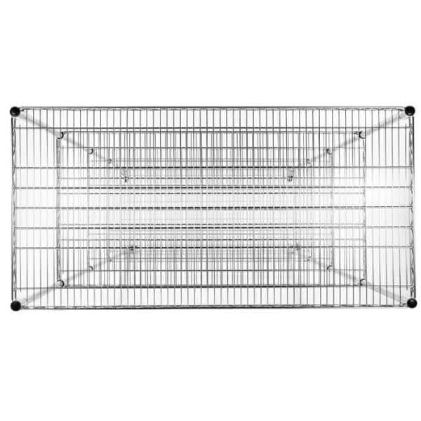 EcoStorage 48" Chrome 5-Tier Commercial Wire Shelving Unit