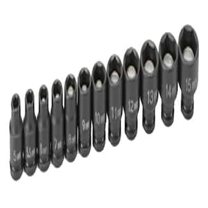 1/4 in. Drive Metric Magnetic Impact Socket Set (12-Piece)