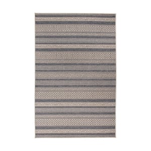Blue 5 ft. x 7 ft. Bahama Contemporary Geometric Indoor/Outdoor Area Rug