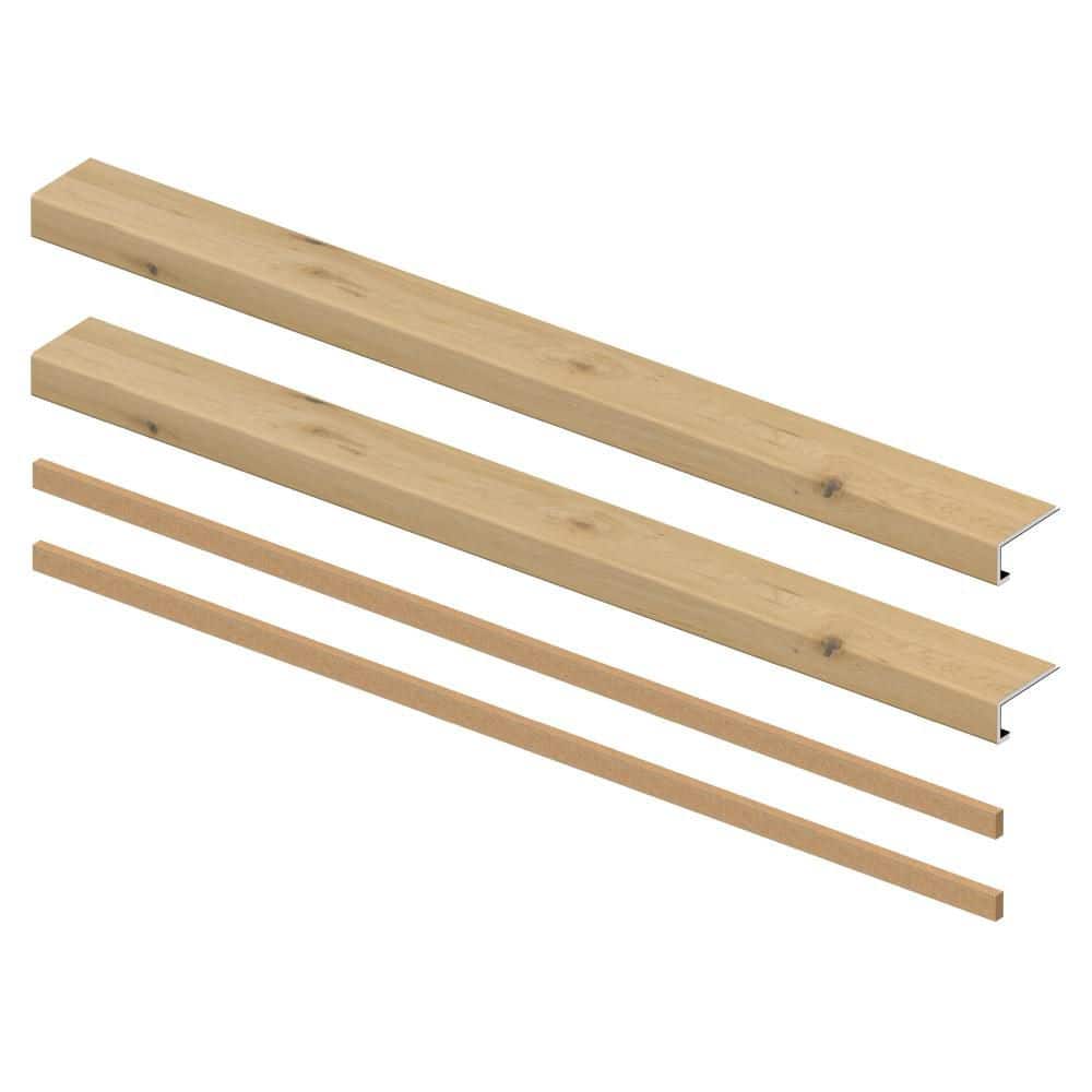 Westminster Oak 6.5 mm x 46 in. x 4 in. Exact Match Small Square Nose Open Stair Return/Landing Kit (2-Pack) price history on PriceWatchPro