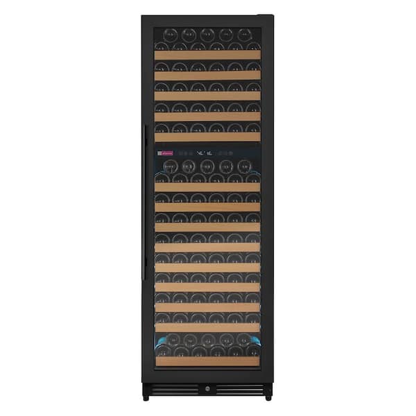 Reserva Series Digital 172-Bottle Dual Zone Wine Cooler in Black Metal with Right Hinge