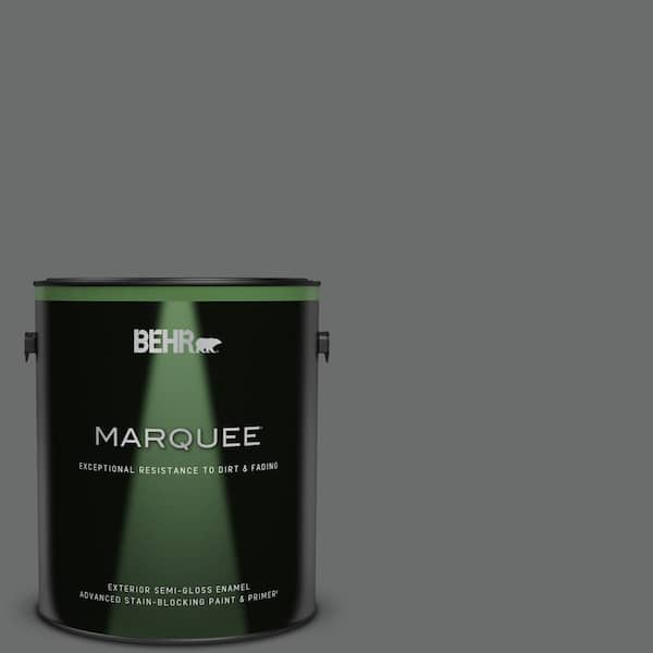 BEHR MARQUEE 1 gal. #770F-5 Dark Ash Semi-Gloss Enamel Exterior Paint & Primer