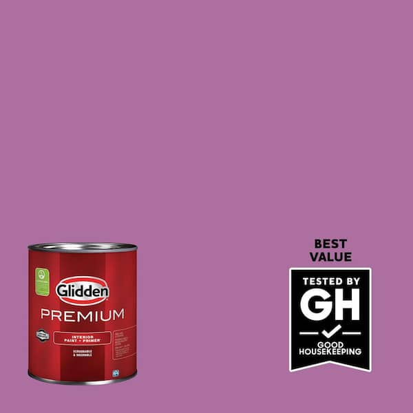 Glidden Premium 1 gal. PPG1251-6 Mulberry Bush Flat Interior Paint