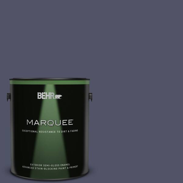 BEHR MARQUEE 1 gal. #S560-7 Lap of Luxury Semi-Gloss Enamel Exterior Paint & Primer
