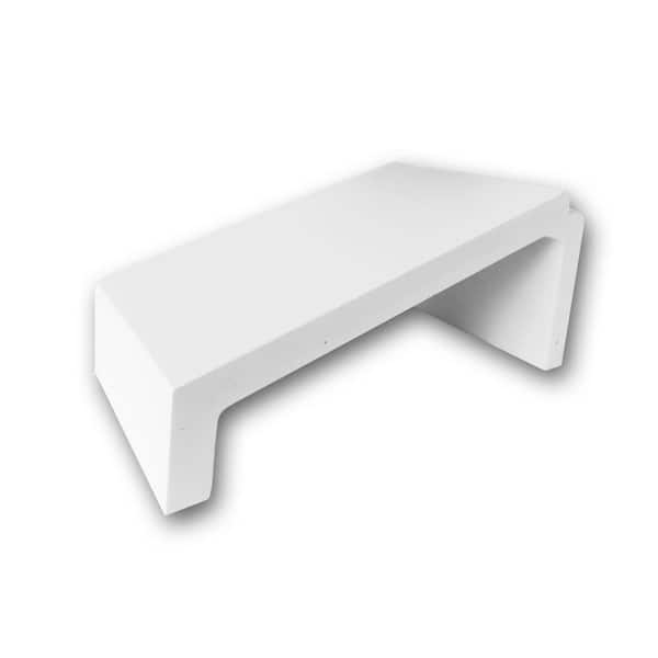 ORAC DECOR 6-3/4 in. D x 3 in. W x 4 in. L Primed White Plain Polyurethane Crown Moulding Sample