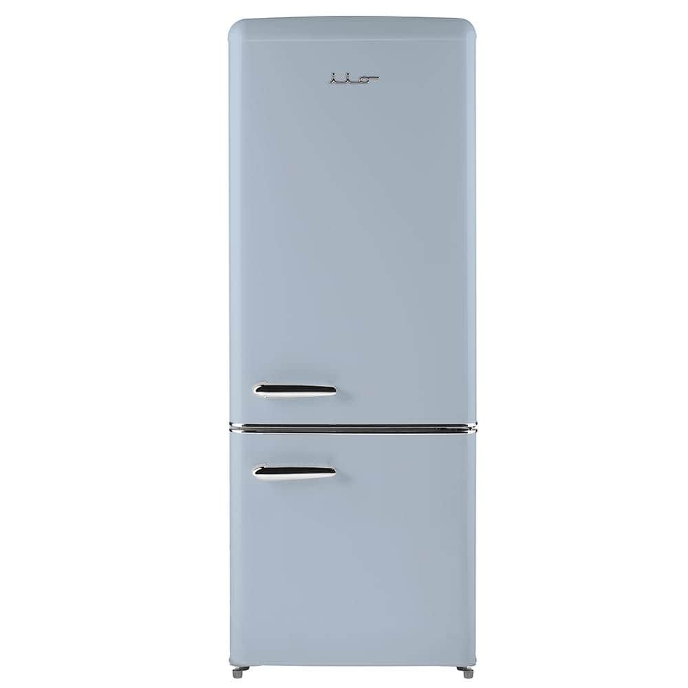 iio 11 cu. ft. Retro Frost Free Bottom Freezer Refrigerator in Light Blue,  ENERGY STAR (Left Hinge) ALBR1372LB-L - The Home Depot