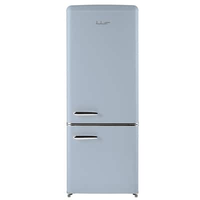 7 cu. ft. Retro Bottom Freezer Refrigerator in Blue