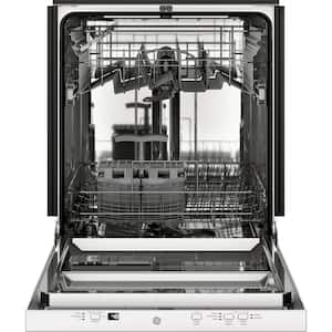 24 in. Built-In White ADA Top Control Tall Tub Dishwasher with Stainless Steel Tub and 51 dBA