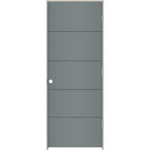 30 in. x 80 in. Left-Hand Solid Core Graphite Composite Single Prehung Interior Door